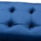 Baxton Studio Perret Blue Velvet Upholstered Espresso Finished Wood Bench 153-9382 - alternate 4